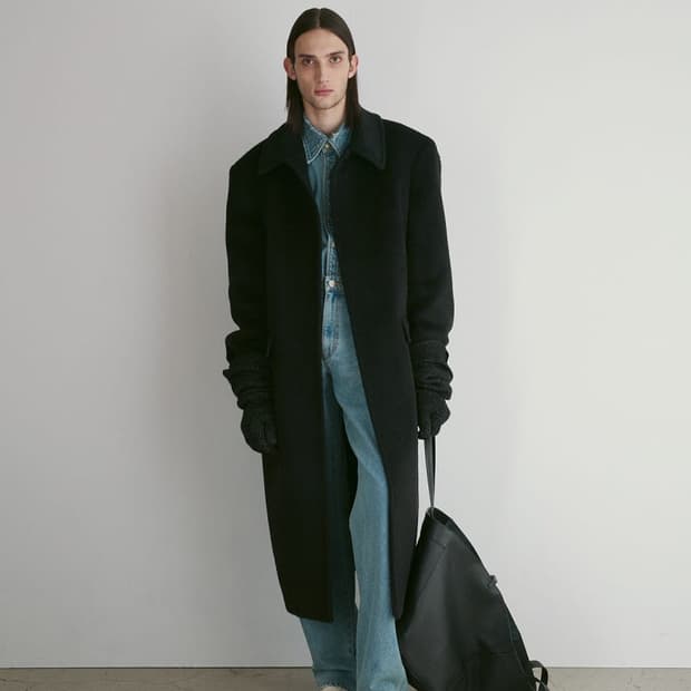 렉토 라마 울 블렌드 발마칸 코트 블랙 M사이즈