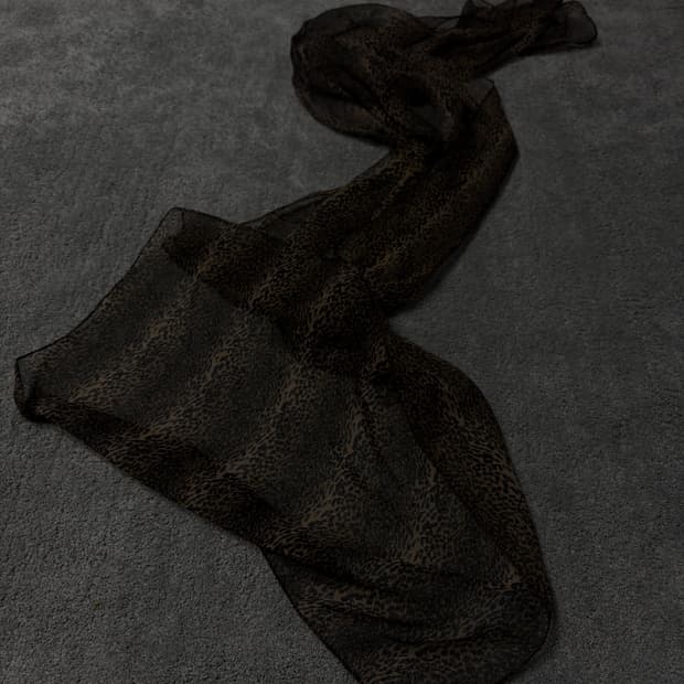 Vintage vkei punk mood leopard scarf