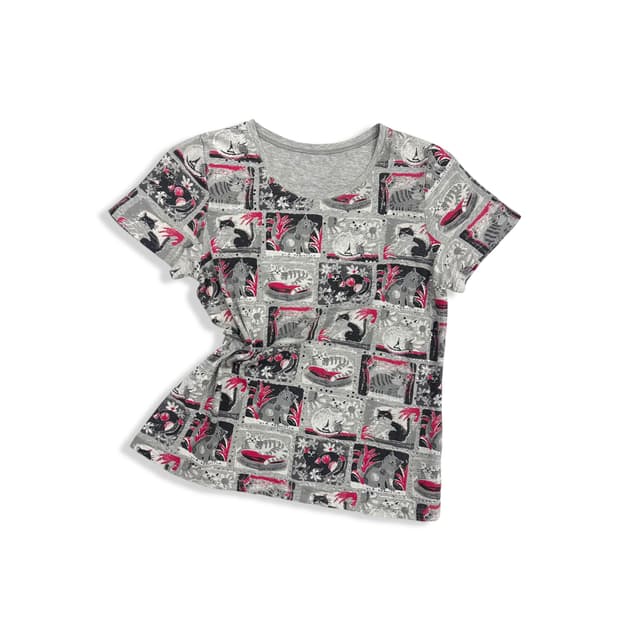 Neko Pattern Hotfix T Shirt
