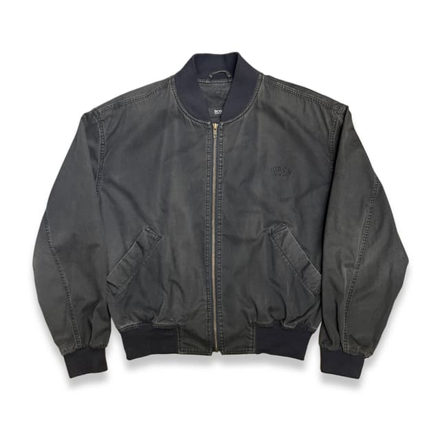 90s HUGO BOSS 페이디드 봄버 자켓 XL