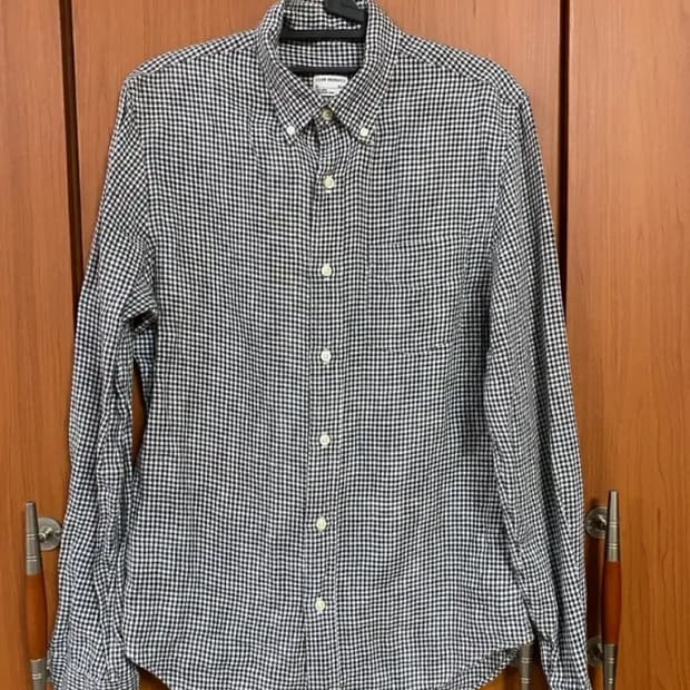 [CLUB MONACO] 클럽모나코 린넨 깅엄셔츠 S사이즈