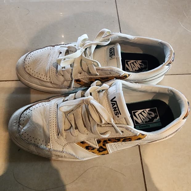 VANS 반스 레오파드 스니커즈 팜. 남자 280mm 운동화 남성 단화