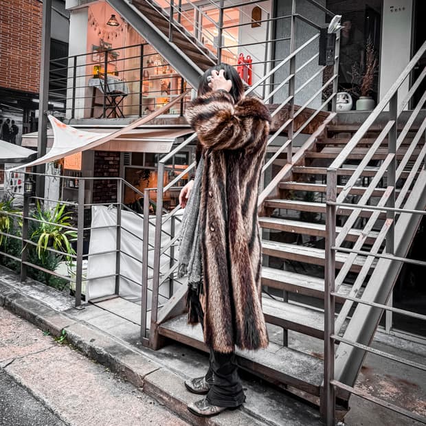 Real Mink Long Coat  리얼 밍크퍼 코트