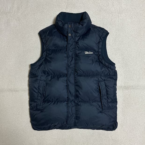 타미힐피거 데님 다운 패딩 조끼