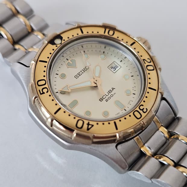 빈티지 세이코 스쿠바 200m 콤비 시계