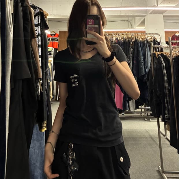 F) 히스테릭글래머 빈티지 프라이빗 클럽 반팔 티셔츠