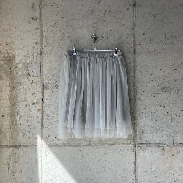 튤 스커트 라이트 그레이
