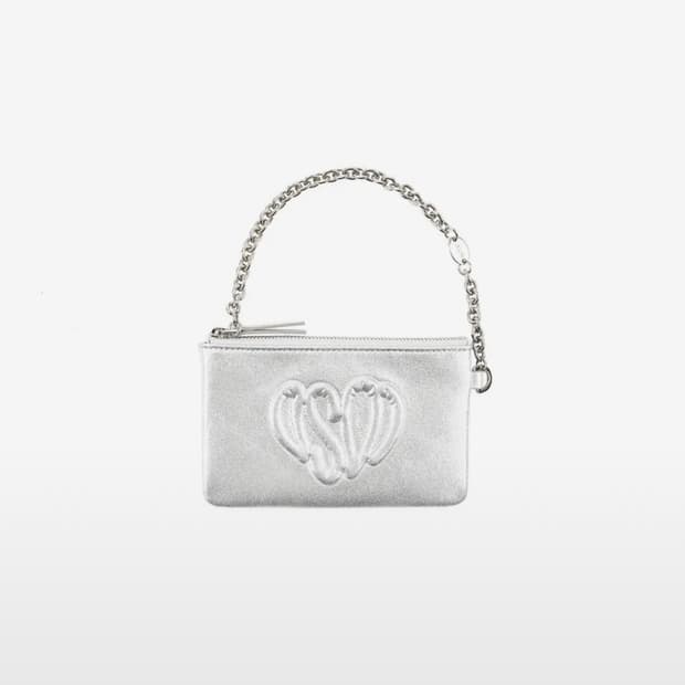 HEART POUCH [SILVER]