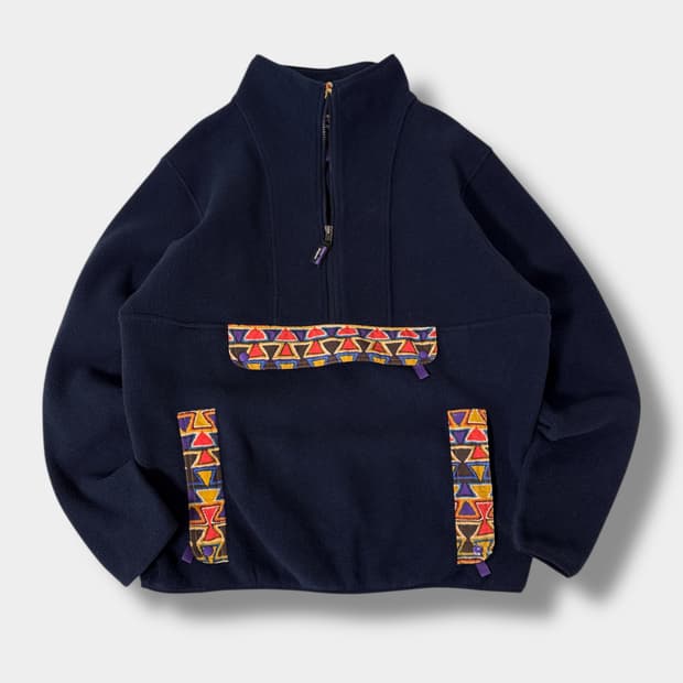 파타고니아 오버사이즈 에스닉 신칠라 하프집 플리스 자켓