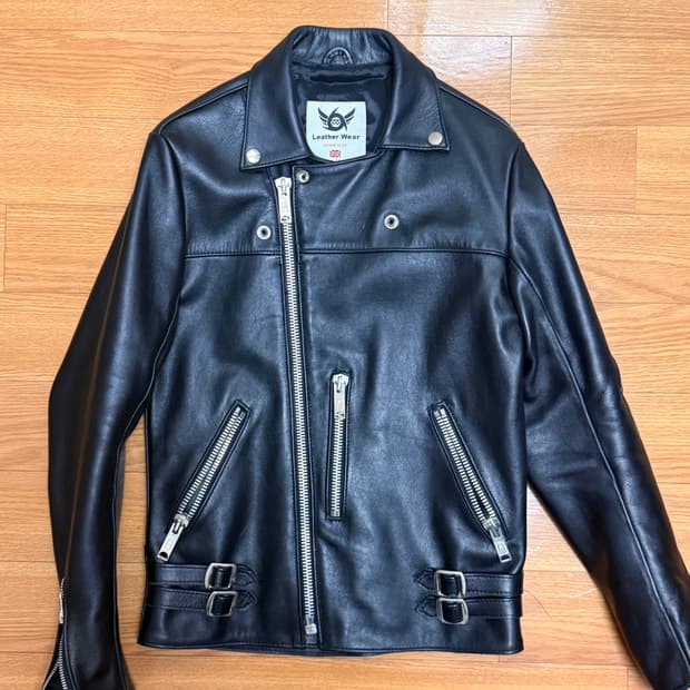 666 가죽 라이더 자켓 32 사이즈