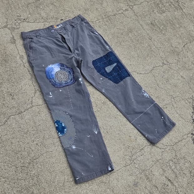 S.O/ 자수, 패치워크 커스텀 팬츠