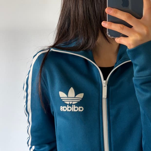 [L]아디다스 유로파 블루 트랙탑 져지