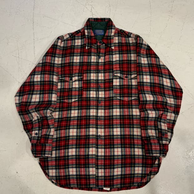 펜들턴 60~70s USA 체크 플란넬 셔츠