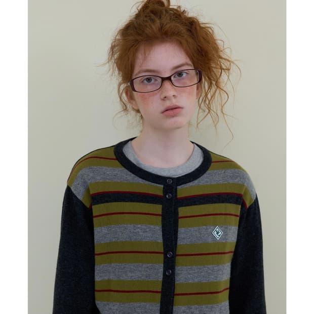 노컨텐츠 울스트라이프 가디건 차콜