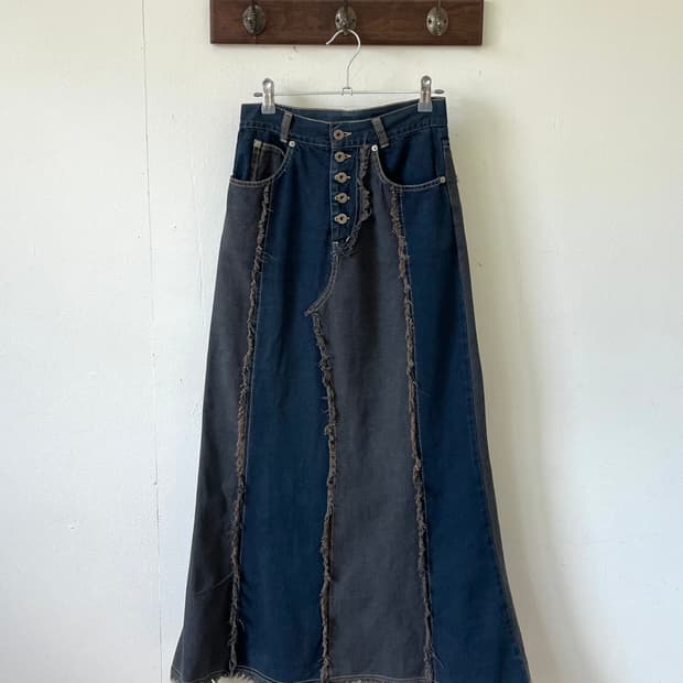 Junk Culture 데님 롱 스커트