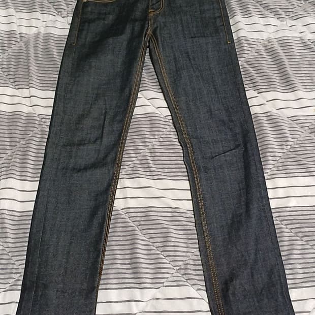 플랙 베를린 슬림스판청바지 30인치 기장106