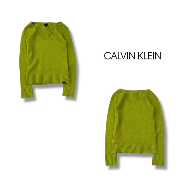 캘빈클라인 진스 브이넥 니트 y14155