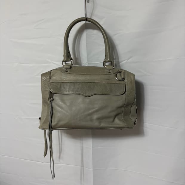 Washed Leather 2-Way Shoulder Tote Bag