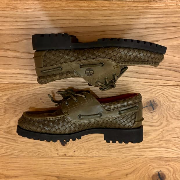 슈프림 x 팀버랜드 우븐레더슈즈