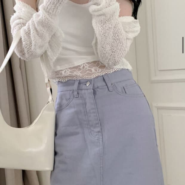 미니포에 셀리 레이스 슬리브리스(블랙)