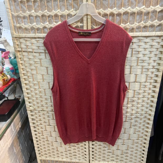 52/105 정품 로로피아나 캐시+실크혼방 조끼 팝니다