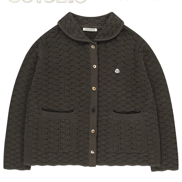 코이세이오 WAVE KNIT CARDIGAN DARK BROWN