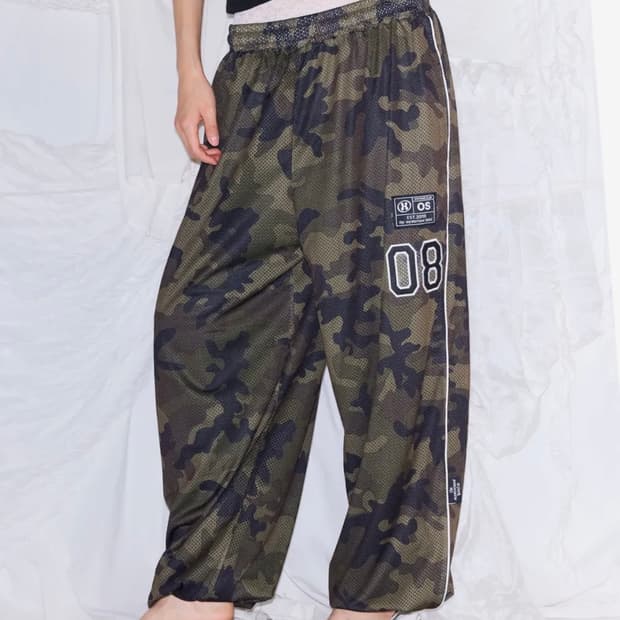 미스테리어스호텔 PATCH MESH PANTS [CAMO]