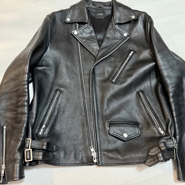 카우하이드 통소가죽 라이더 자켓