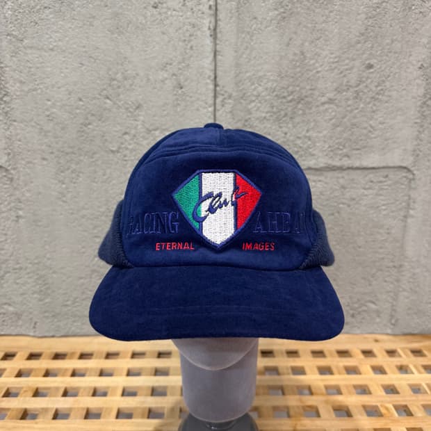 90s 빈티지 이탈리아 레이싱 윈터 캡