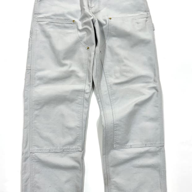 칼하트 더블니 워크 팬츠 라이트그레이 30x32