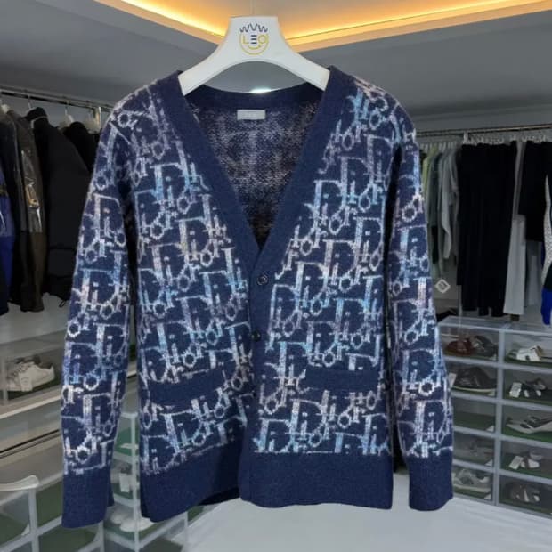 [정품] 디올 오블리크 자카드 울 가디건 (XL)