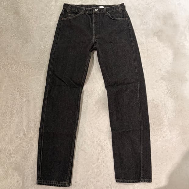 [36/36] 90s USA🇺🇸 리바이스 505 오렌지 탭 블랙 흑청