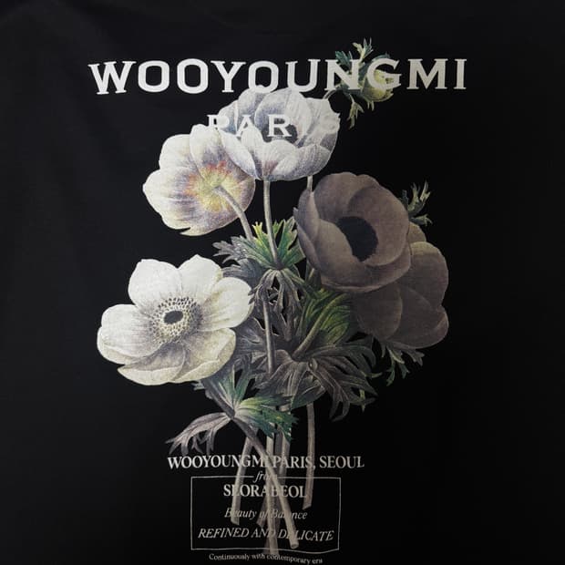 우영미 23FW 플라워 후드티 52사티즈