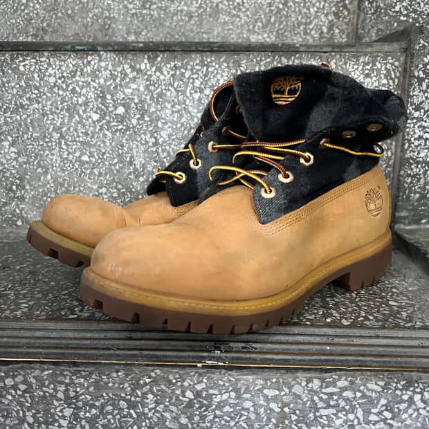 팀버랜드 롤탑 카모 부츠 