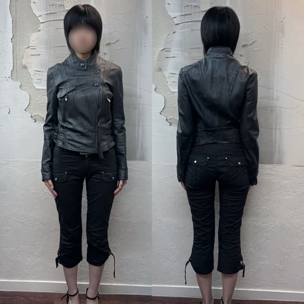 button sheepskin jacket