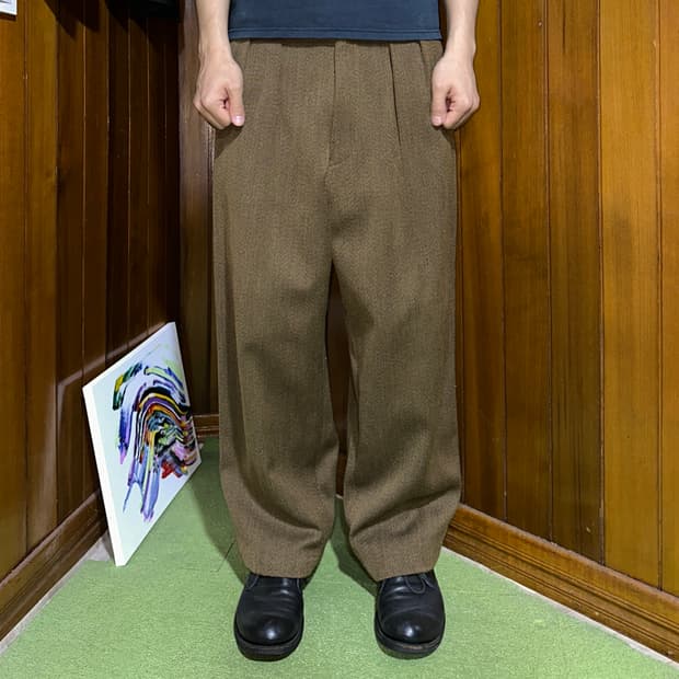Paul Smith two-tuck wool slacks trouser