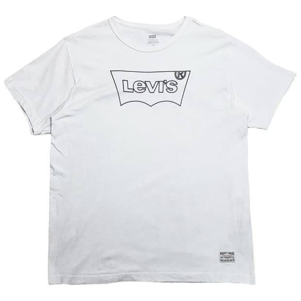 LEVI'S 그래픽 로고 반팔티 화이트 L