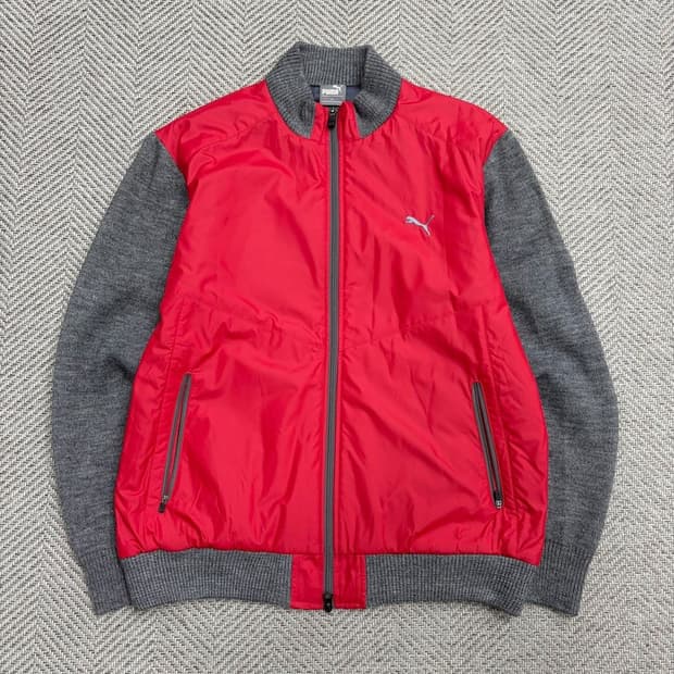 푸마 새상품 패디드 니트집업 v1776