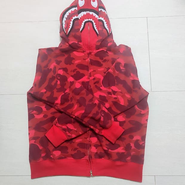 베이프 더블샤크 후드집업