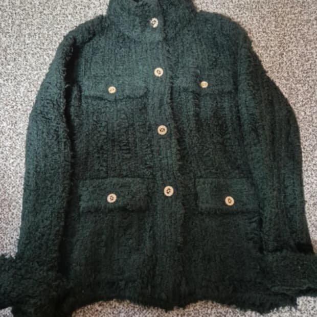 ST.JOHN 부들부들 부클자켓 새제품 55-66 