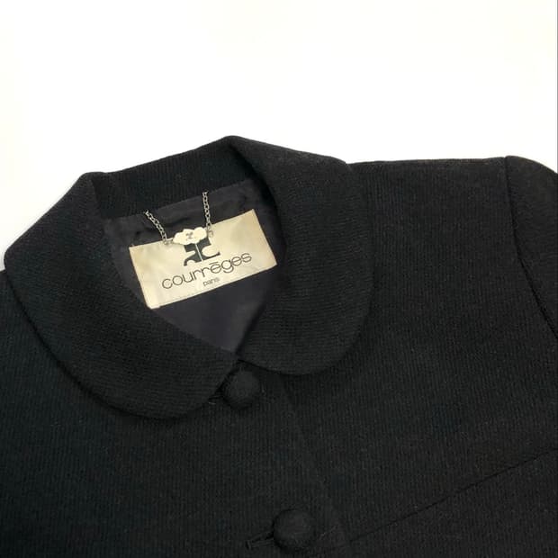 [S] COURREGES 꾸레쥬 라운드카라 자켓