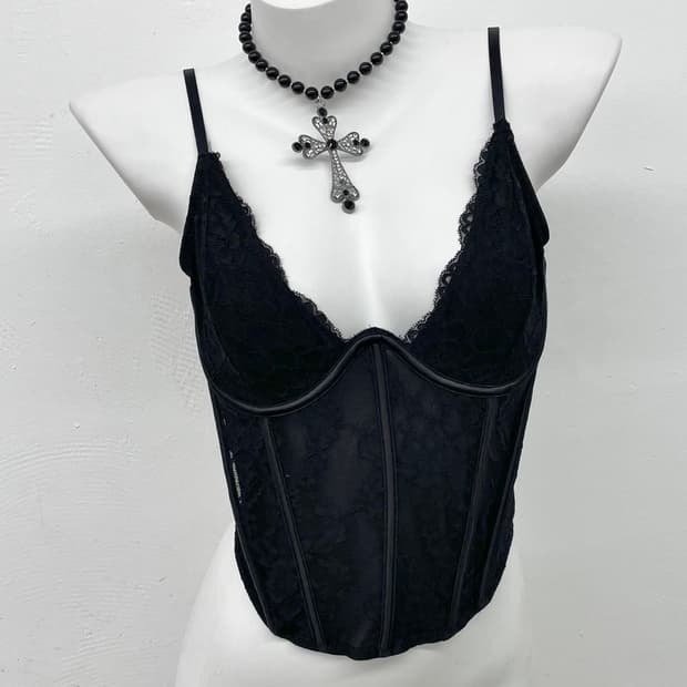 블랙페어리 레이스 코르셋