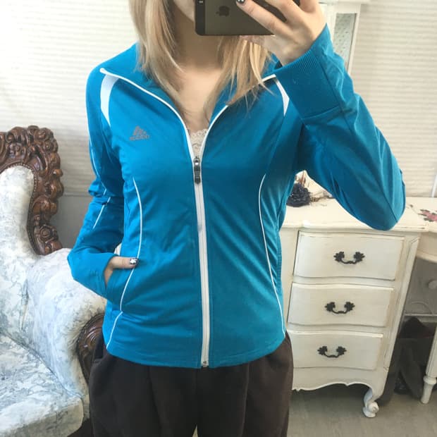 일본빈티지 아디다스 아쿠아 민트 저지