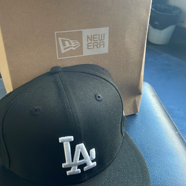 뉴에라 LA 블랙 59FIFTY 야구모자 7 3/8