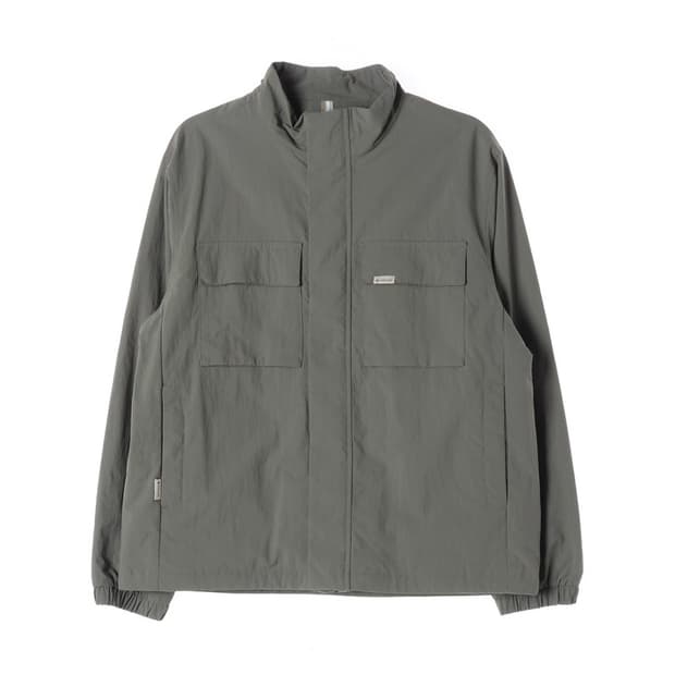 스노우피크 카키 미니멀 포켓 짚업 자켓 L