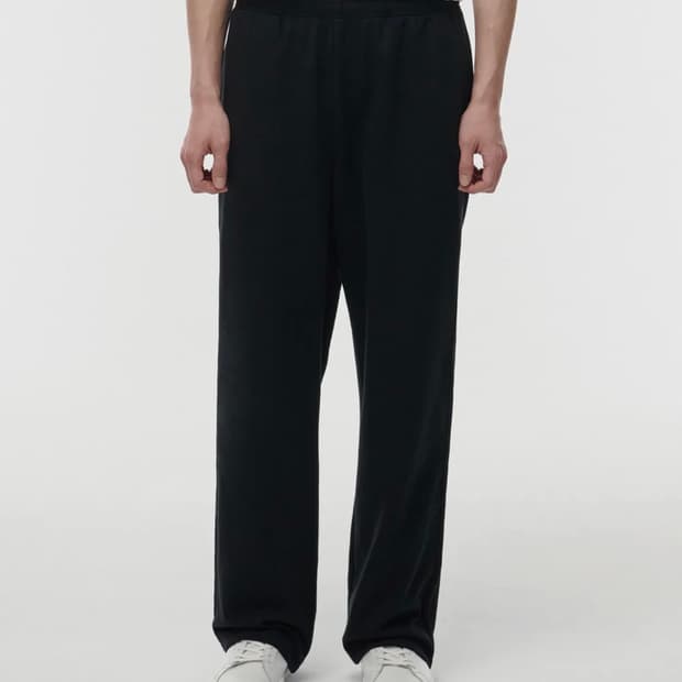 무신사 스탠다드 라운지 스웨트 팬츠 블랙 L