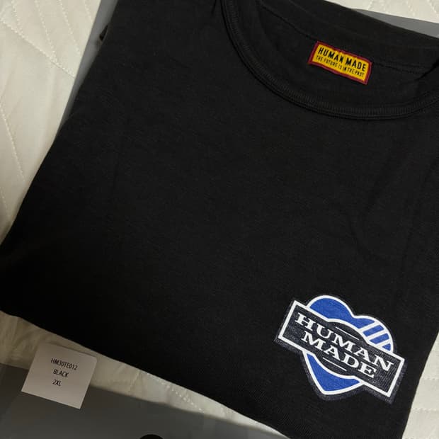 휴먼메이드 히트 반팔 블랙 2XL