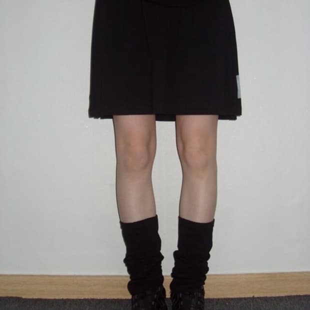 지초이컴포트 23-002 레이어드 스커트 레그워머 블랙 판매