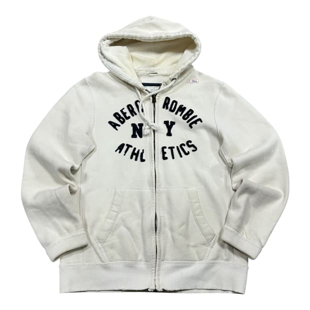 ✨ (바배) 아베크롬비 Y2K 화이트 후드 집업 