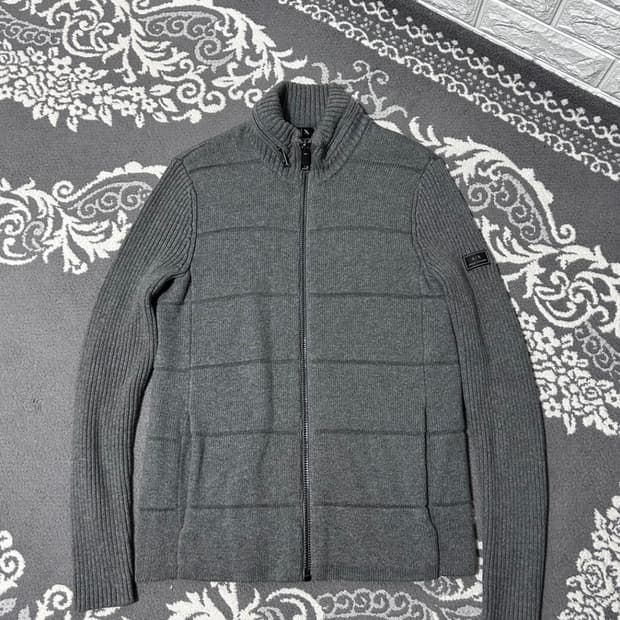 Armani Exchange Hooded Knit Zip-Up